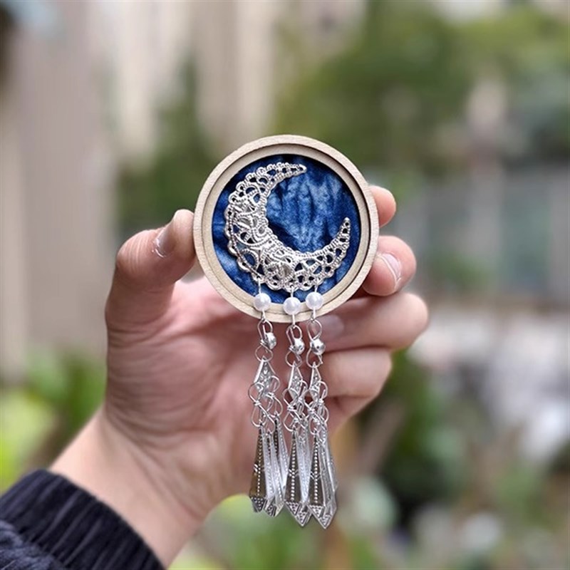 贵州苗族侗寨西江千户苗寨手工蜡染拓印贵州景区文创冰箱装饰贴