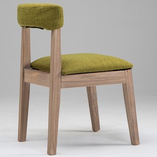 组装 特价 现代简约复古做旧靠背可换椅套实木餐厅餐椅咖啡椅休闲椅