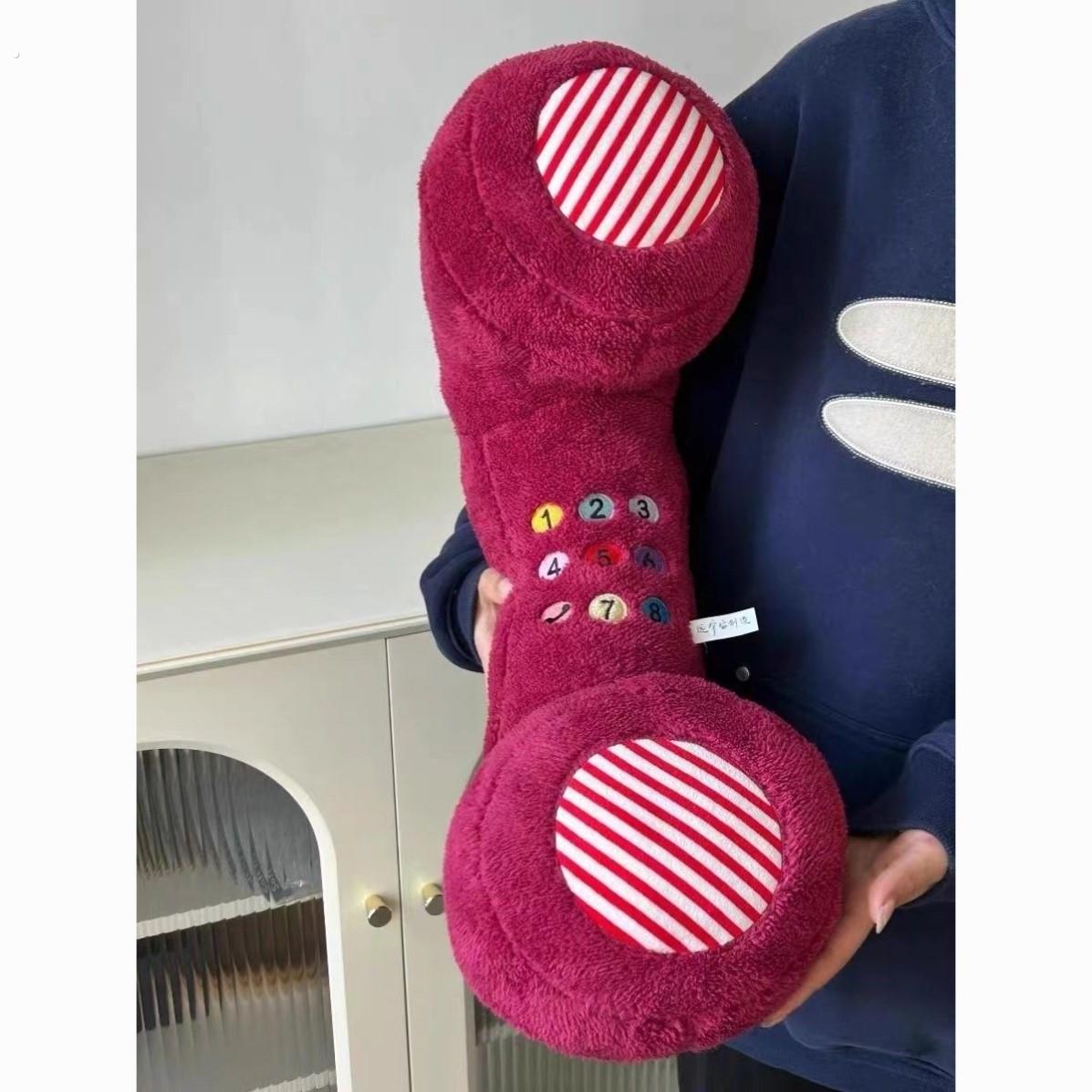 张远同款可爱搞怪电话抱枕沙发睡觉靠垫夹腿抱枕午睡枕长条抱枕