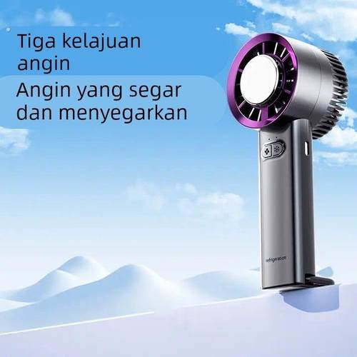 军训用小风扇手持风扇制冷便携式涡轮聚风静音充电户外小型学生降