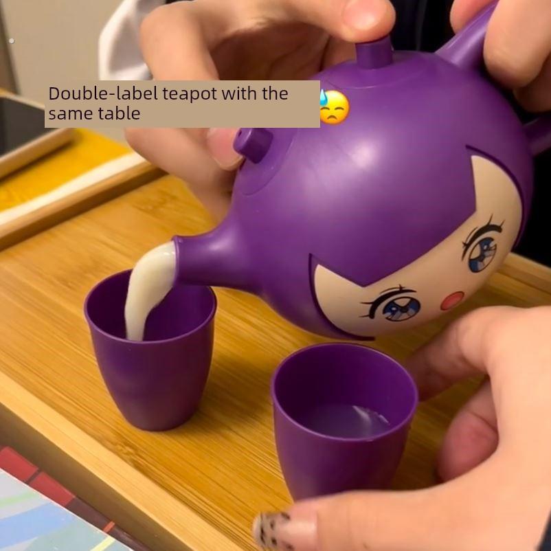 魔术茶壶玩具双层喝酒神器阴阳壶双标茶壶整蛊创意互动新奇网红壶