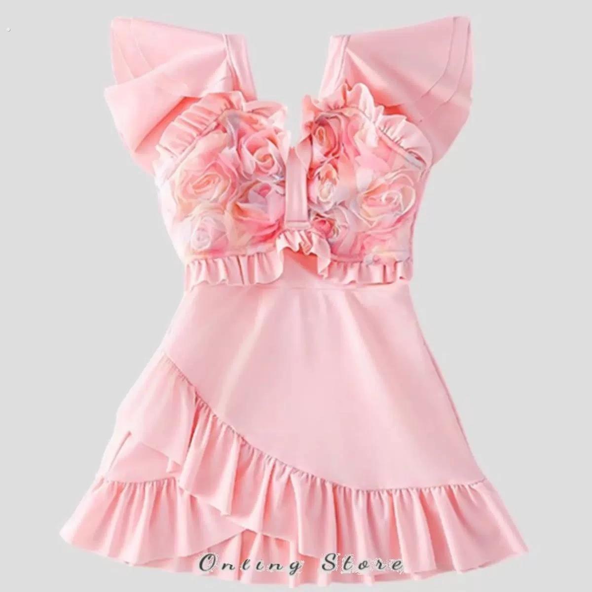 儿童泳衣女童2025新款中大童女孩裙游泳公主温泉洋气时髦泳装