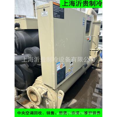 二手库存TRANE特灵水冷螺杆式冷水机590.6kw中央空调螺杆机制冷机
