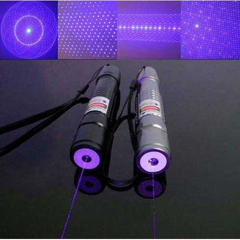 齐影200mw激光手电蓝紫光激光手电 绿色蓝色激光笔 三色外壳激光