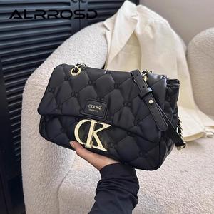 官方正品真皮斜挎包包2025新款时尚单肩链条包通勤大容量女士包