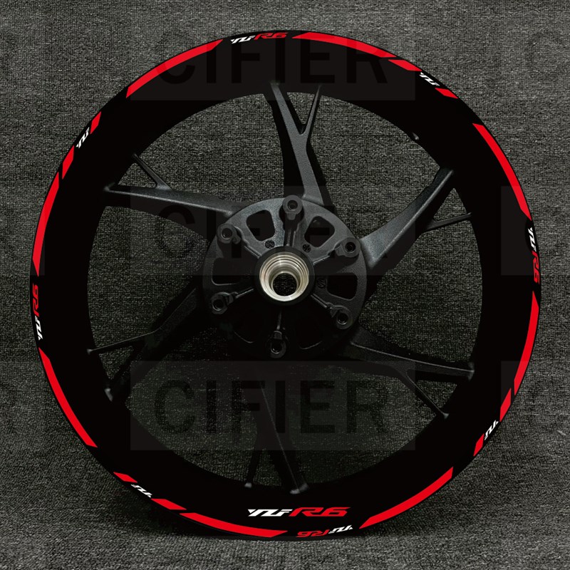 优选R3 R1 R6贴纸YZFR7R15R25轮毂改装个性轮圈反光贴花CIFIER