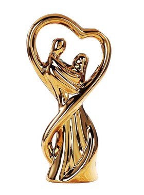 创意摆件现代陶瓷工艺品家居饰品客厅摆件婚庆礼品相拥情侣摆件