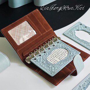 优选恰逢花开 手账A7手帐本活页本椰椰冰蓝意大利Arizona软植