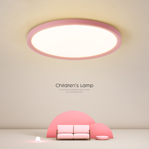 优选儿童房灯led吸顶灯现代简约时尚圆形家用卧室灯客厅书房中山