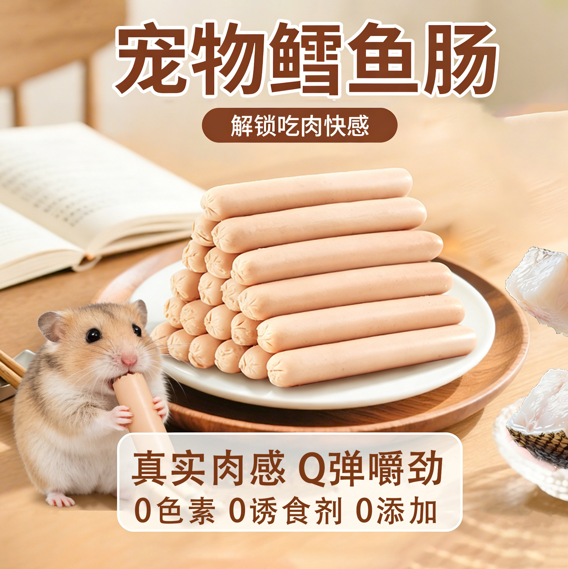仓鼠零食小香肠肉质鲜嫩高蛋白高营养金丝熊花枝鼠专用粮食辅粮,宠物/宠物食品及用品,鼠类零食,淘宝优惠券,粉丝福利购,淘宝优惠卷