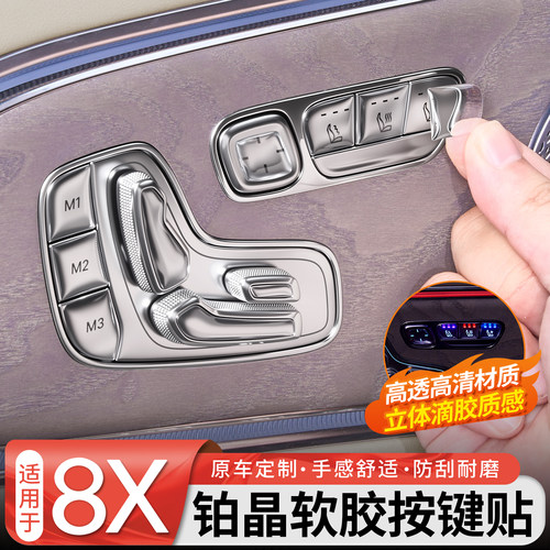 【无损安装】铂晶软胶按键贴