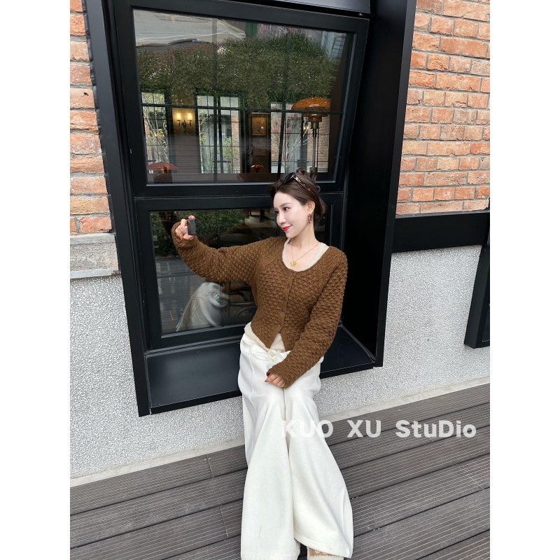 【送运费险】韩系御姐针织衫外套
