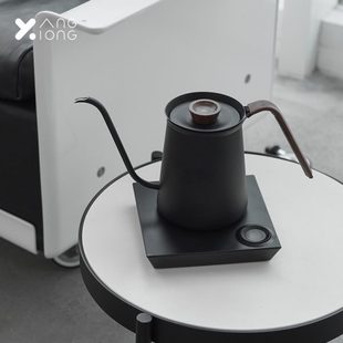 熊与杨皮影壶手冲温控壶细口壶智能电热水壶不锈钢家用长嘴咖啡壶