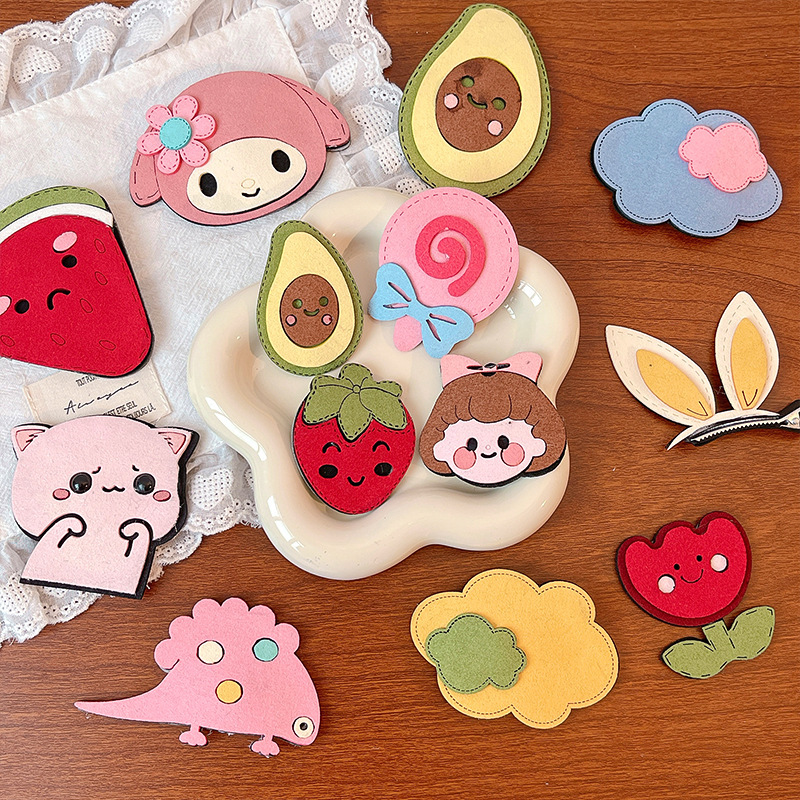 儿童头发魔术贴不伤发女宝宝胎毛发卡刘海贴头饰儿童发贴发夹发饰