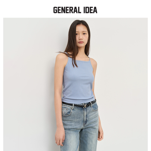 GENERAL IDEA BY BUMSUK夏季简约细肩带吊带内搭上衣街头美背心女
