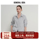 IDEA 女长袖 新款 GENERAL 条纹铆钉衬衫 BUMSUK春季 高智感经典