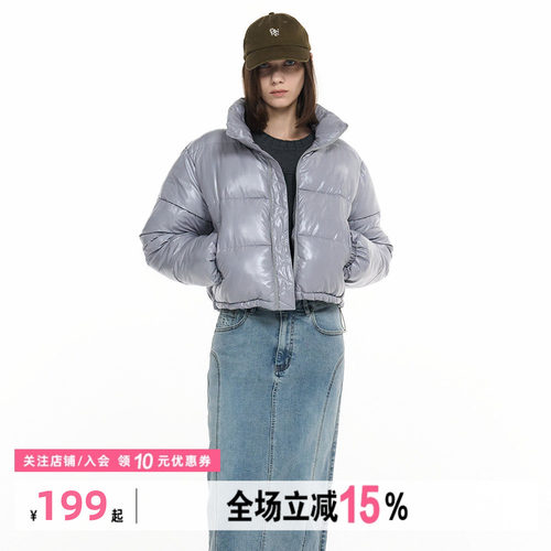 GENERAL IDEA BY BUMSUK星星闪钻千禧风棉服外套
