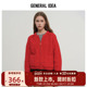 GENERAL 慵懒风毛衣短外套女 BUMSUK落肩廓形慵懒针织开衫 IDEA