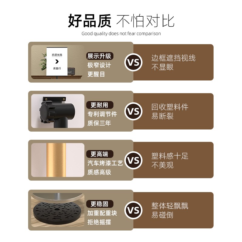 不锈钢指示牌立式导向牌a4广告牌a3水牌引路牌标识立牌展示牌落地