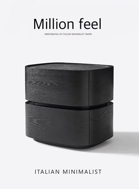 【米米家M】意式极简床边柜 高端设计师款ins星际银河 轻奢床头柜