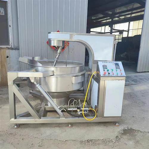 德州调味酱料全自动燃气行星炒锅 中药炒料设备多爪番茄酱炒锅
