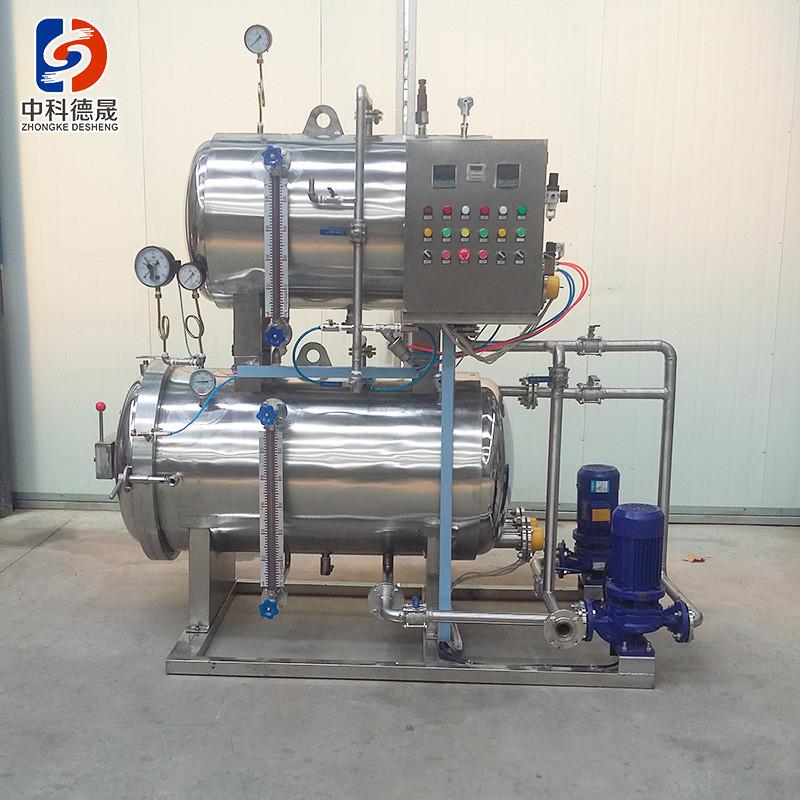 火腿肠水浴杀菌锅 卤豆干双层水浴杀菌锅 蒸汽全自动杀菌锅