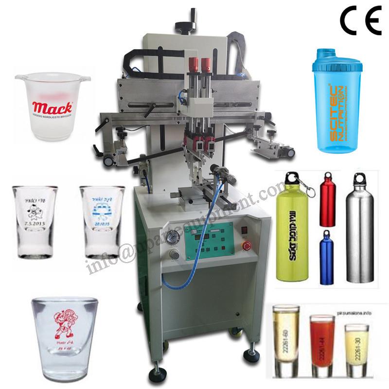 杯子丝印机 玻璃杯印刷机 保温杯丝网印刷机 bottles printer