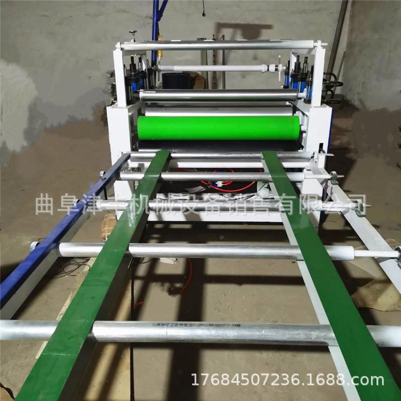 无纺布彩钢贴面机 竹木纤维大板冷胶热胶贴纸机 木饰面板贴纸机