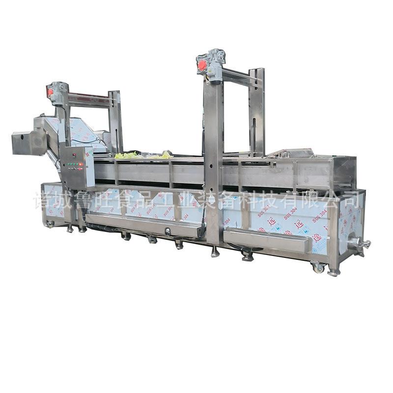 白菜丝杀青流水线  山菜菜杀青护色机 藕片预煮机自动提升