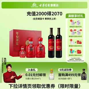 张裕解百纳品酒大师MASTER750ml 2瓶 50度500ml礼盒 古井贡古16