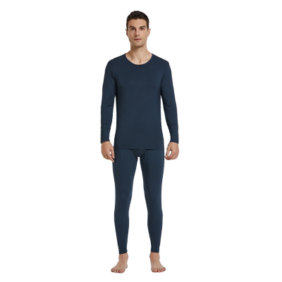 竹纤维大码男士大码秋衣秋裤套装