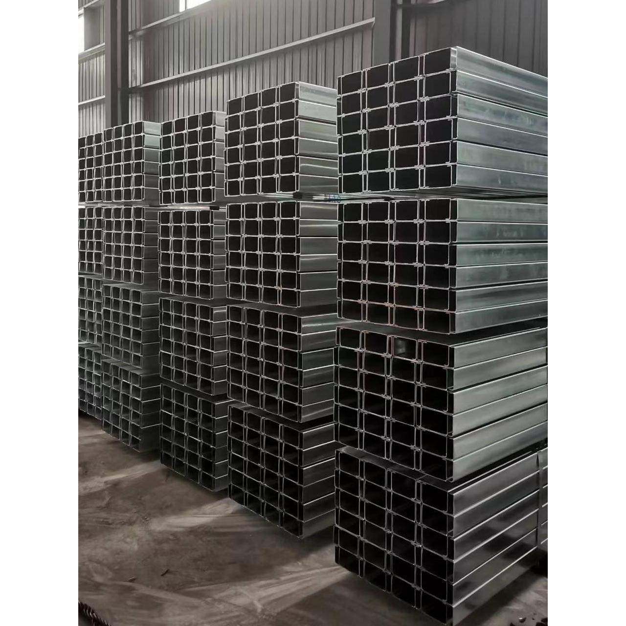 热镀锌C型钢 高锌层 C型钢 檩条 抗震支架 光伏支架 厂家直销定尺