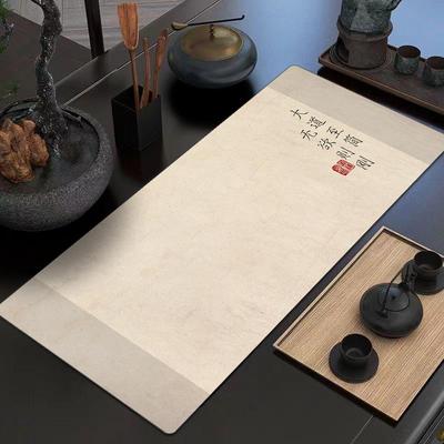 书法文字中国风滑鼠垫超大国潮创意男女生办公桌垫古风电脑键盘垫