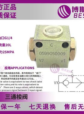 VUSF液压三通梭阀流量控制选择阀高压单向阀门油缸随车吊阀门