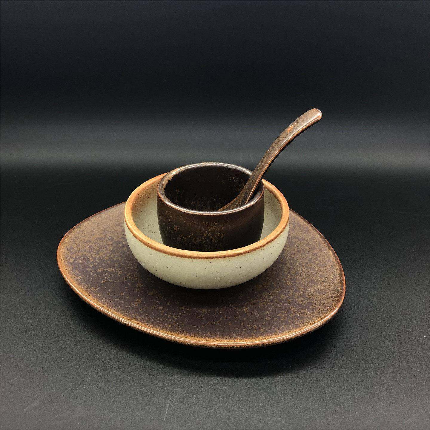 山野风餐具山缓缓三出山创意火锅店餐具摆盘特色杯碗盘碟摆台套装,餐饮具,碗,淘宝优惠券,粉丝福利购,淘宝优惠卷