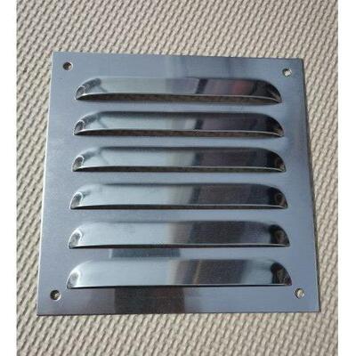 不锈钢百叶窗外墙防雨风罩通风口排风口暖气罩铝合金出风口格栅