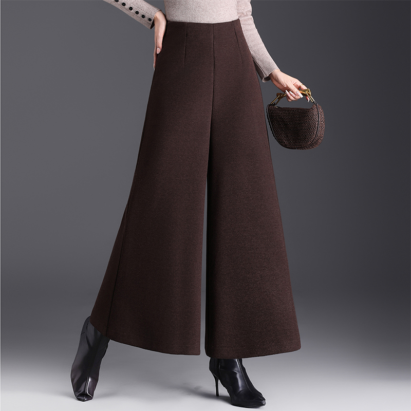 秋冬休闲裤女士加绒加厚九分裤休闲显瘦百搭垂感高腰春秋直筒时尚