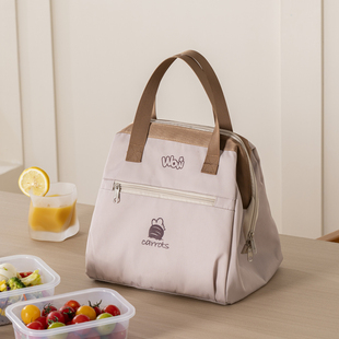 日式早餐保温袋装饭盒手提袋饭包手拎餐包上班族通勤带饭长效保温