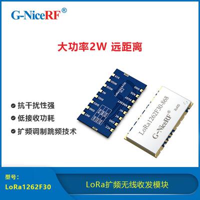 LoRa1262F30 大功率2W 远距离sx1262扩频收发模块 868/915