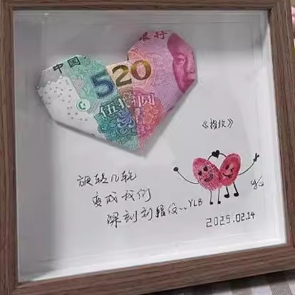 新款DIY情侣手工制作木质相框
