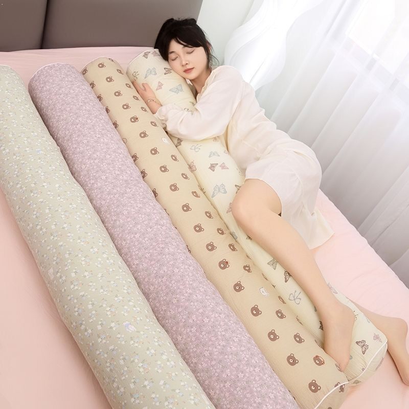 亲肤木棉长条圆柱抱枕睡觉男女夹腿床上侧睡枕头沙发靠垫儿童睡枕