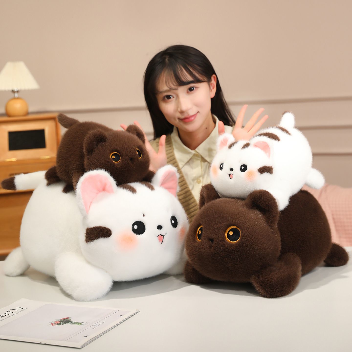 高颜值田猫公仔毛绒玩具咪