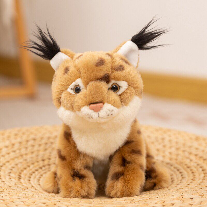 仿真动物玩偶猞猁陪伴毛绒