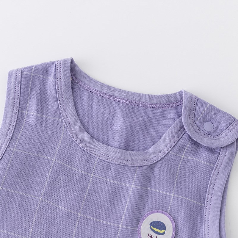 【商场同款】papa爬爬夏季儿童竹棉纱布蘑菇睡袋薄款新生儿防踢被