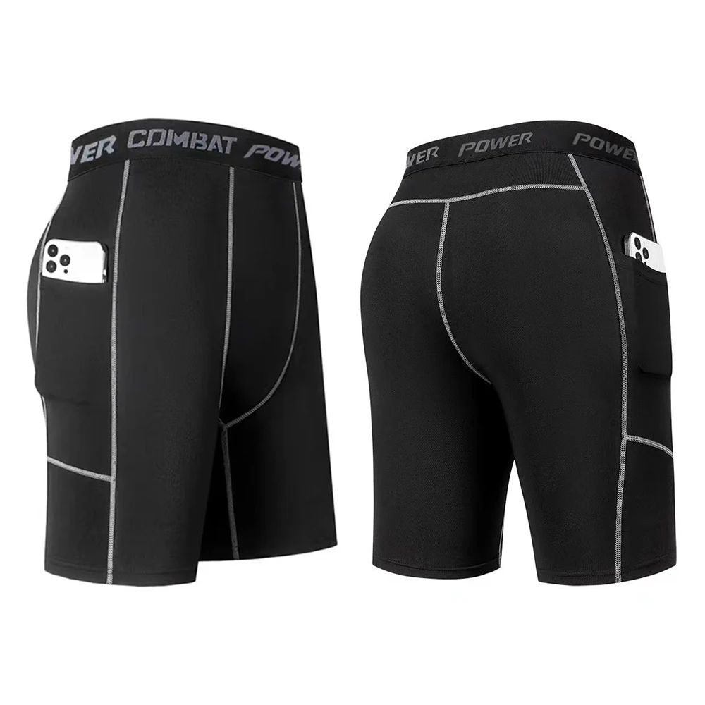 High Performance Men's Compression Shorts With Pocket - Quic