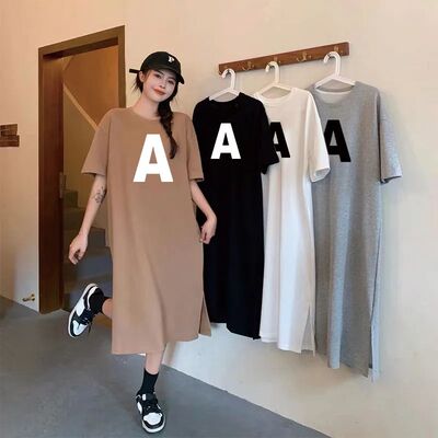 Summer Fashion Simple English Print Loose and Casual Short S