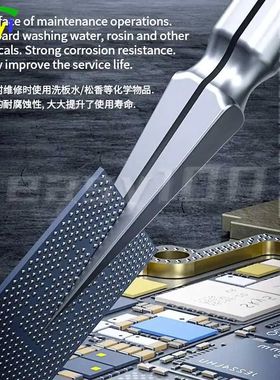 MECHANIC KA-11 Stainless Steel Tweezers for Chip Tin Plantin