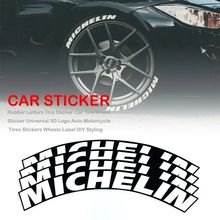 3D rubber Custom Tyre Letterings Sticker 1/0.75 inch Height