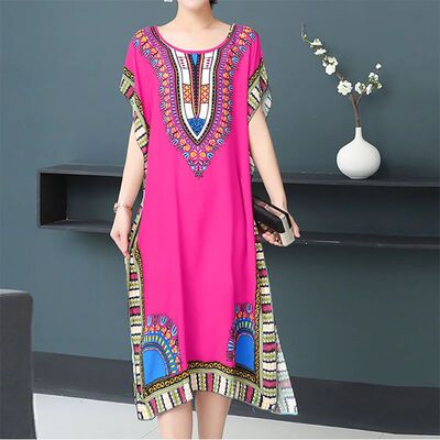 Straight Casual Maternity Dress Flower Short Sleeve Elegant
