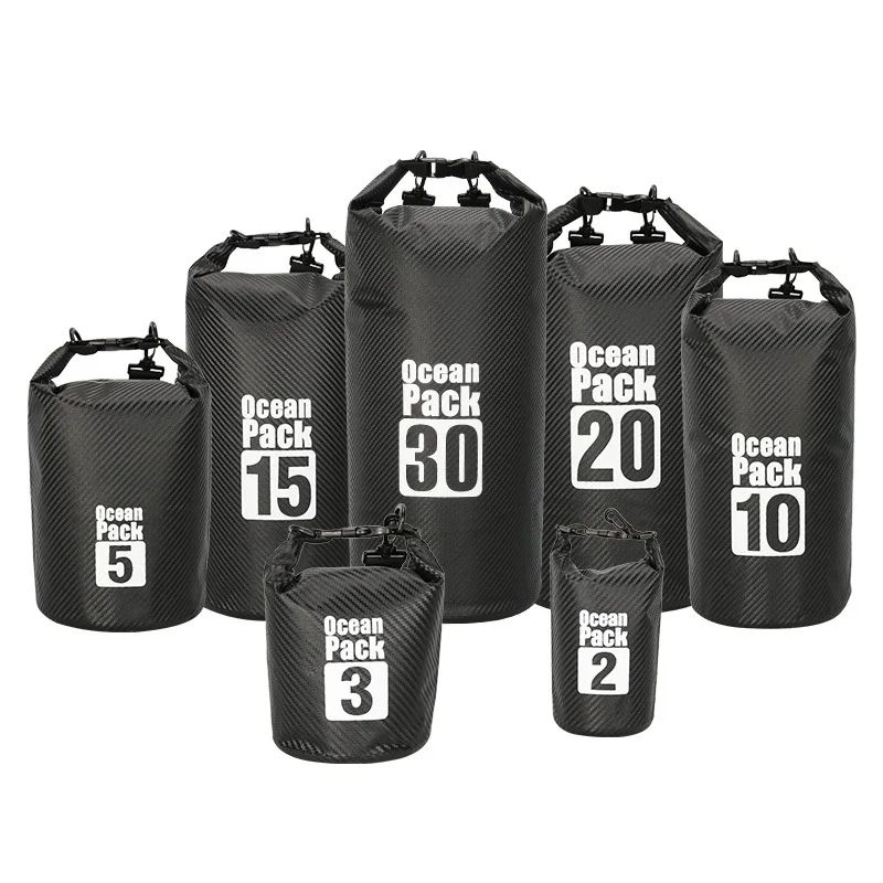 Carbon Fiber Waterproof Swimming Bag Dry Sack 2/3/5/10/15/20